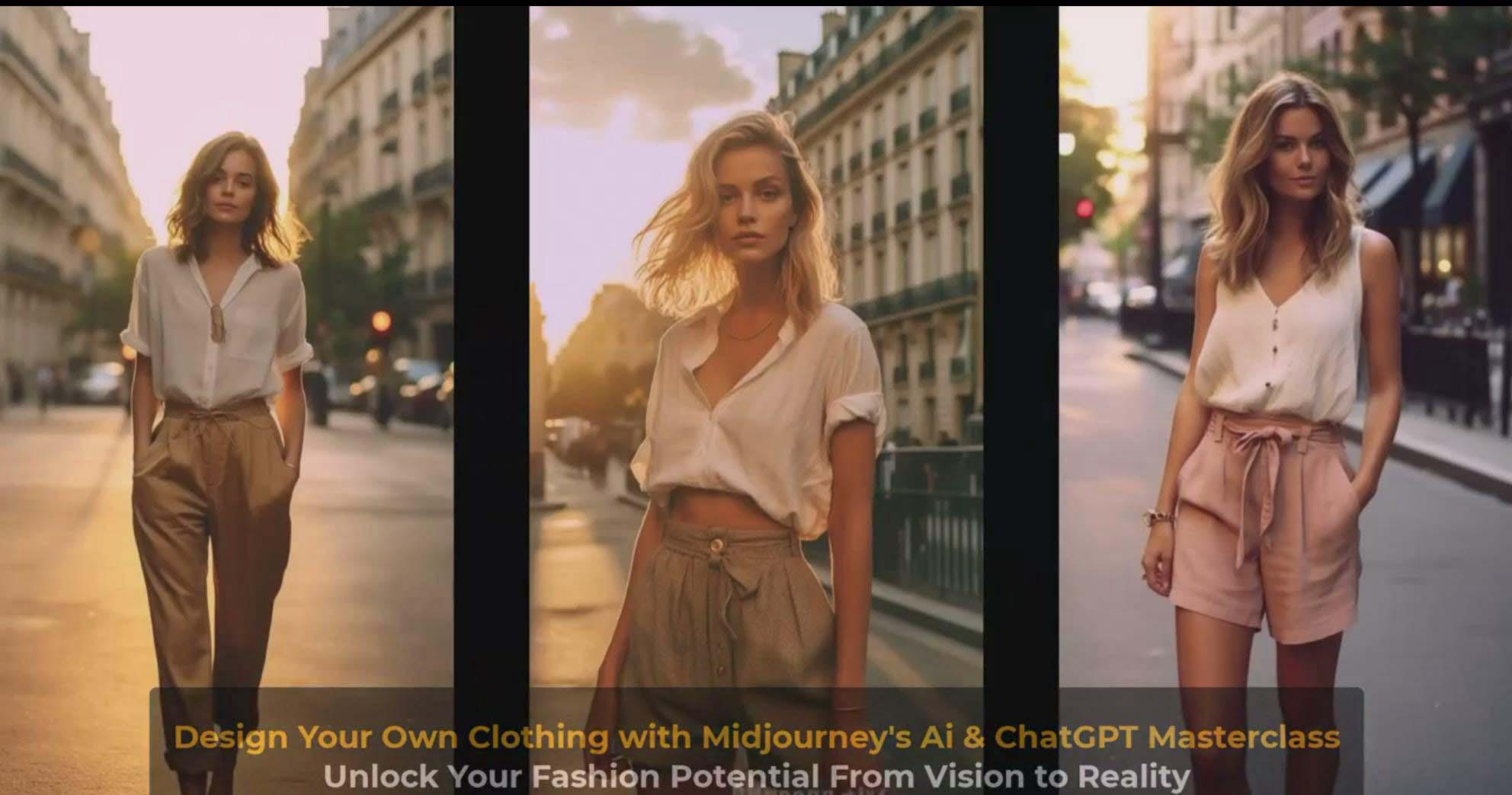 图片[9]-利用 Midjourneys Ai 人工智能设计自己的服装AI大师班-10节课-中英字幕-吾爱网创