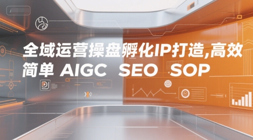 全域运营操盘孵化IP打造，高效 简单 AIGC SEO SOP-吾爱网创