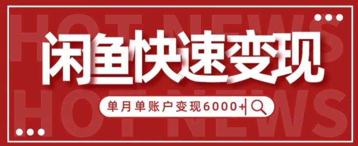【新手项目】小白快速在闲鱼单月单账号变现6000+的秘密-吾爱网创