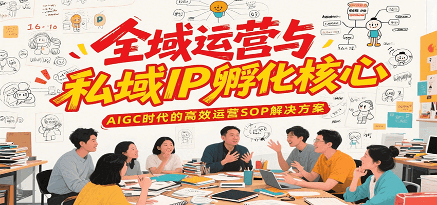 全域运营与私域IP孵化核心,AIGC时代的高效运营SOP解决方案-吾爱网创