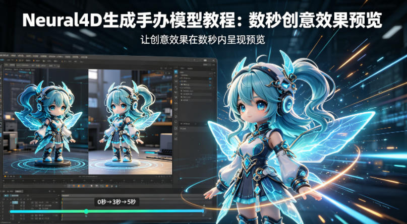 Neural4D生成手办模型教程，让创意效果在数秒内呈现预览-吾爱网创
