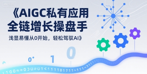 AIGC私有化应用全链增长操盘手,浅显易懂从0开始,轻松驾驭AI-吾爱网创