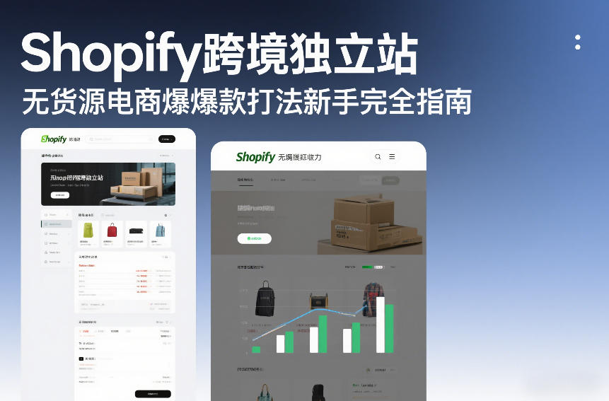 Shopify跨境独立站无货源电商爆款打法新手完全指南-吾爱网创