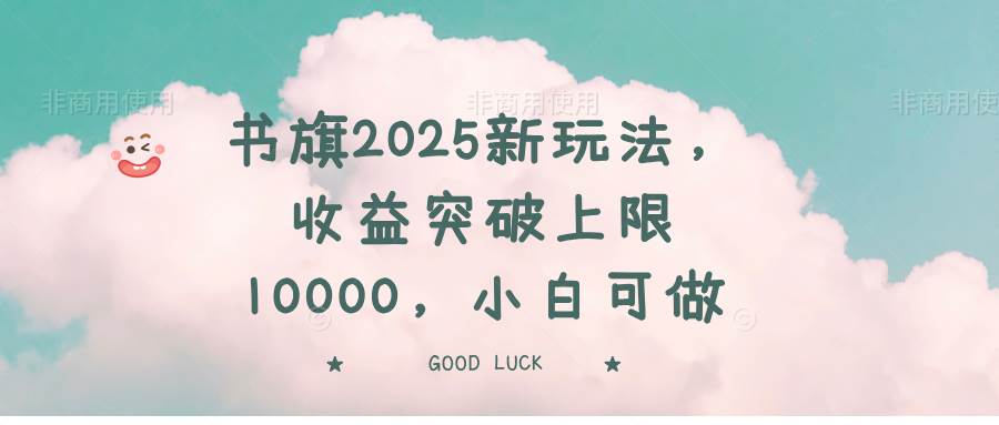 （14519期）书旗2025新玩法，收益突破上限10000，小白可做-吾爱网创