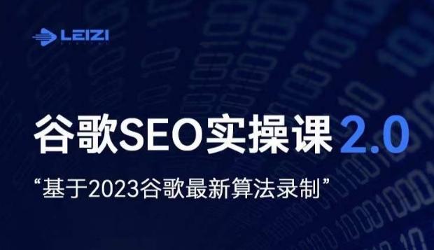 雷子·谷歌SEO 2.0实战课,独立站询盘自由必备,基于2023谷歌最新算法录制-吾爱网创