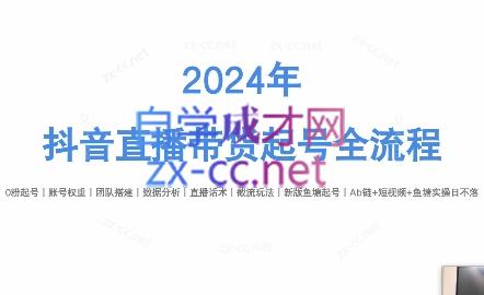 六六老师·2024年抖音直播带货起号全攻略-吾爱网创