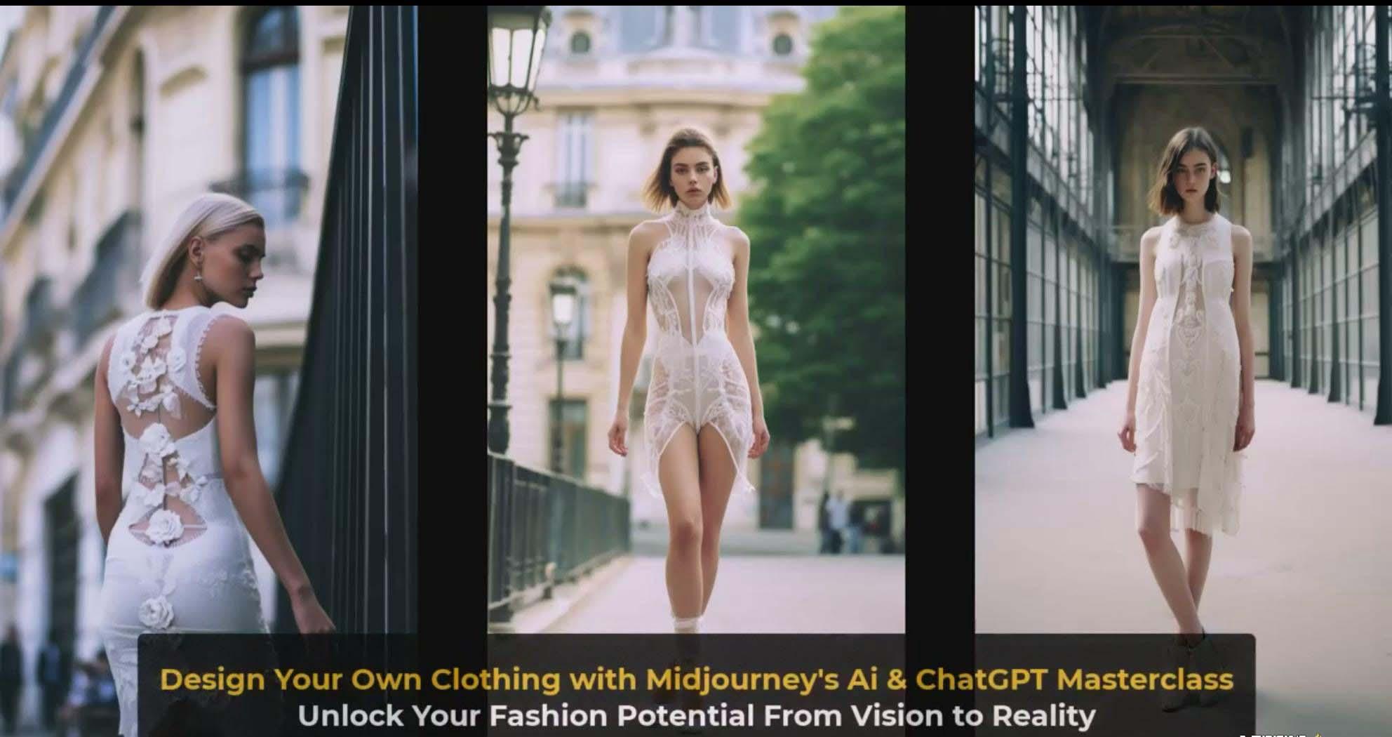 图片[4]-利用 Midjourneys Ai 人工智能设计自己的服装AI大师班-10节课-中英字幕-吾爱网创