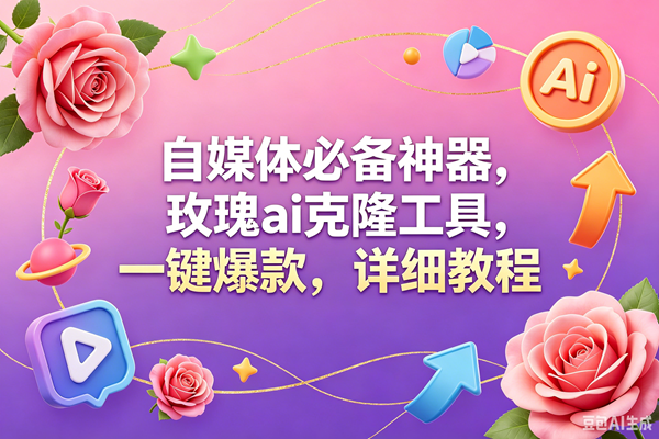（18852期）玫瑰克隆工具，一键爆款ai，自媒体必备神器，50多个功能，详细教程-吾爱网创