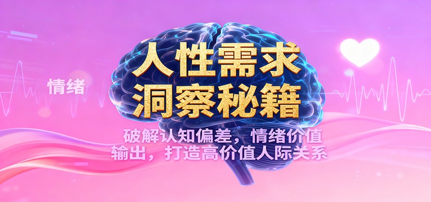 人性需求洞察秘籍,破解认知偏差,情绪价值输出,打造高价值人际关系-吾爱网创