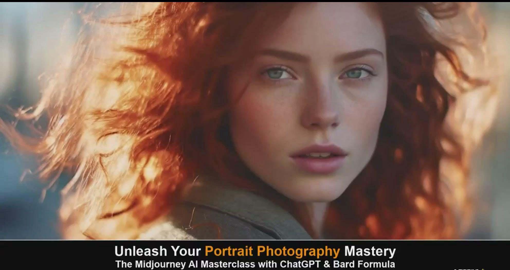 图片[2]-(9312期)Midjourney v5 ChatGPT 和 Bard AI人工智能人像摄影大师班-15节-中英字幕-吾爱网创