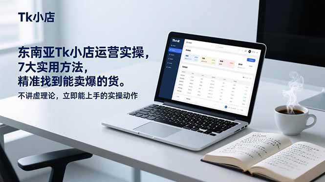 （17041期）东南亚Tk小店运营实操，7大实用方法，精准找到能卖爆的货。不讲虚理论，立即能上手的实操动作-吾爱网创