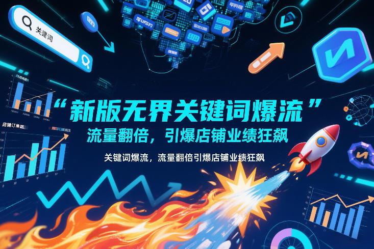 新版无界关键词爆流，流量翻倍，引爆店铺业绩狂飙-吾爱网创