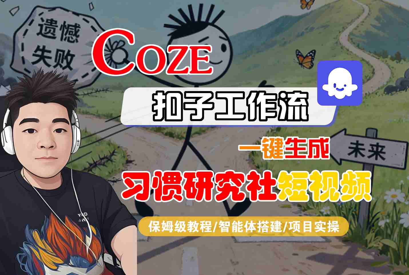 Coze扣子智能体工作流一键生成“习惯研究社“短视频,全流程保姆级教学-吾爱网创