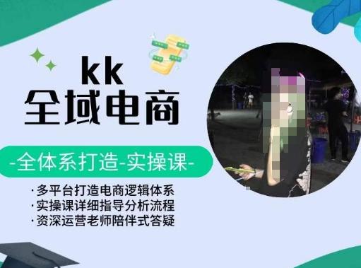 KK全域电商，全体系打造实操课，多平台打造电商逻辑体系-吾爱网创