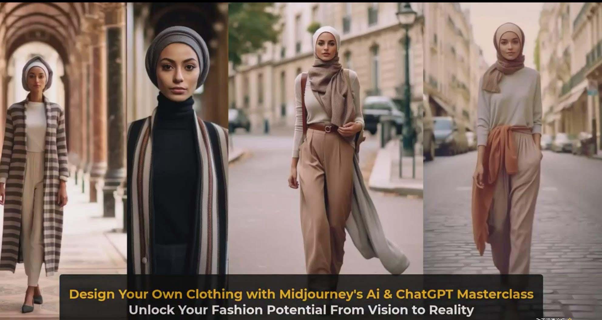 图片[10]-利用 Midjourneys Ai 人工智能设计自己的服装AI大师班-10节课-中英字幕-吾爱网创