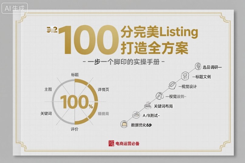 100分完美Listing打造全方案，想要完美listing必须是需要一步一个脚印的-吾爱网创