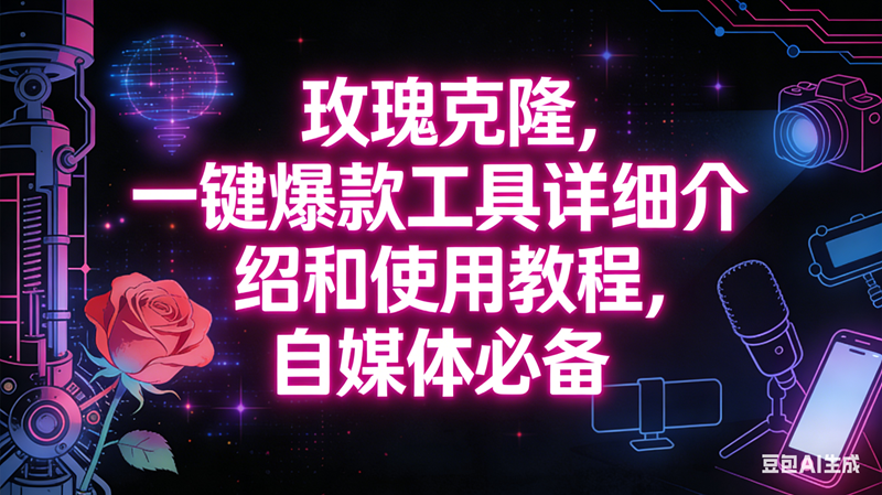 (16811期)玫瑰克隆工具,自媒体必备神器,一键爆款,详细介绍和使用教程-吾爱网创