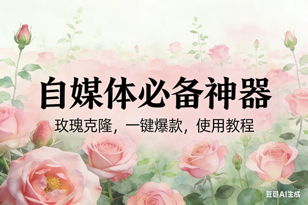 （17115期）玫瑰克隆神器，ai鲁大魔，自媒体必备工具，一键爆款神器，详细教程-吾爱网创