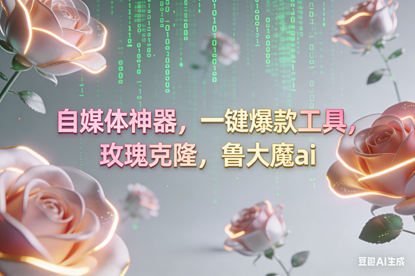 （16965期）ai鲁大魔，自媒体必备的软件，玫瑰克隆神器，一键爆款，详细教程-吾爱网创