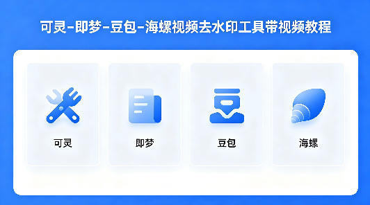 可灵–即梦–豆包–海螺视频去水印工具带视频教程-吾爱网创