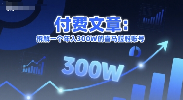 付费文章:拆解一个年入300W的喜马拉雅账号-吾爱网创
