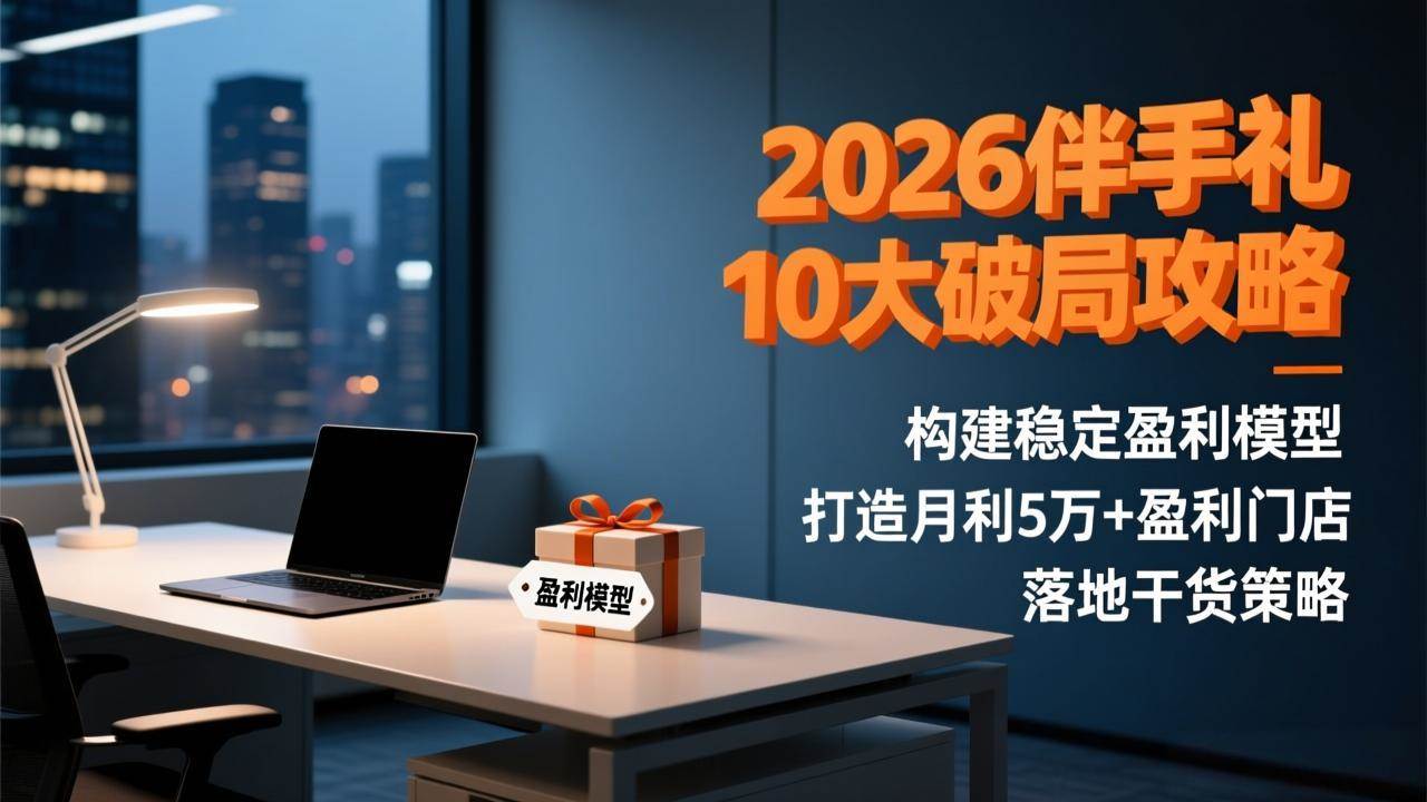 （17191期）2026伴手礼10大破局攻略：构建稳定盈利模型，打造月利5万+盈利门店，落地干货策略-吾爱网创