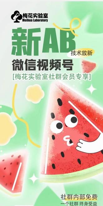 梅花实验室2024年AB技术视频号AB合成破解版-吾爱网创