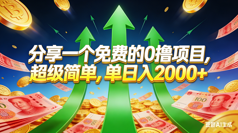 （16846期）免费的，0撸靠谱小项目，超级简单，单日入2000+-吾爱网创