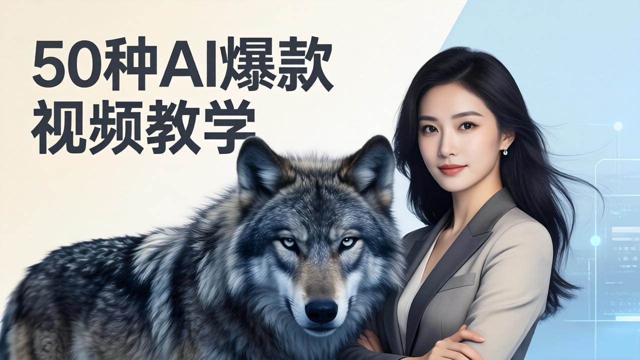 (17815期)50种AI爆款视频教学:影视级古诗词+治愈萌宠+山海经蛟龙,高阶宝典商业落地-吾爱网创