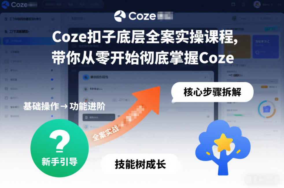 Coze扣子底层全案实操课程，带你从零开始彻底掌握Coze（更新3月）-吾爱网创