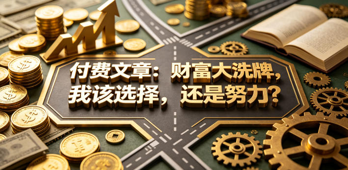 付费文章:财富大洗牌,我该选择,还是努力?-吾爱网创