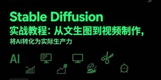 （15494期）Stable Diffusion实战教程：从文生图到视频制作，将AI转化为实际生产力-吾爱网创
