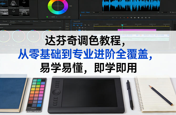 达芬奇调色教程，从零基础到专业进阶全覆盖，易学易懂，即学即用-吾爱网创