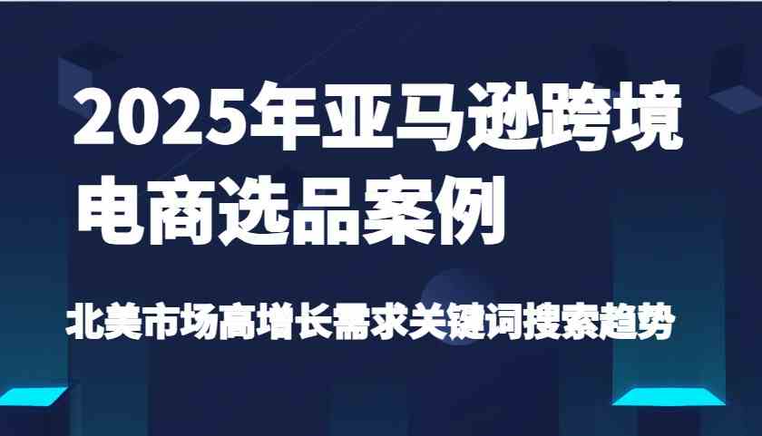 2025年亚马逊跨境电商选品案例-北美市场高增长需求关键词搜索趋势（更新)-吾爱网创