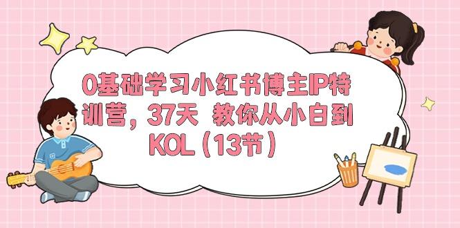 0基础学习小红书博主IP特训营，37天 教你从小白到KOL(13节-吾爱网创